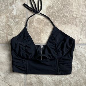 White fox halter top